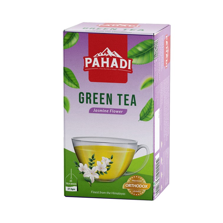 Pahadi Green Tea-Jasmine Flower 37.5gX20 Pcs MRP 210