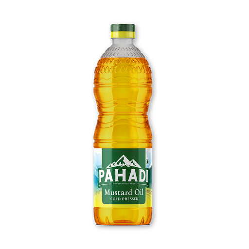 Pahadi Mustard Oil 1000ML- Plastic Bottle X 16PCS MRP-350