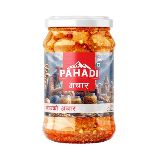 Pahadi Mushroom Achar 200gm Glass Jar- MRP 455