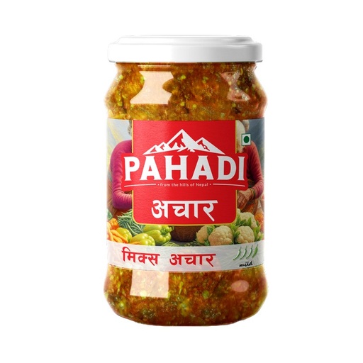 Pahadi Mix Veg Achar 380GM- Glass Jar MRP-355