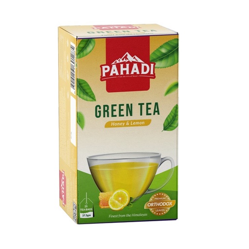 Pahadi Green Tea-Honey & Lemon 37.5gX20 Pcs MRP 210