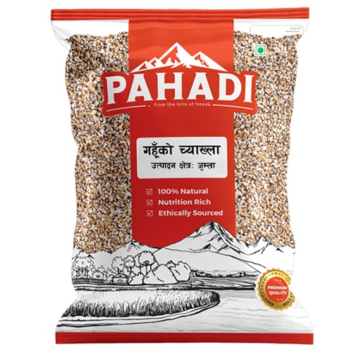 Pahadi Wheat Grits 1KG- Pillow Pouch X PCS MRP-145
